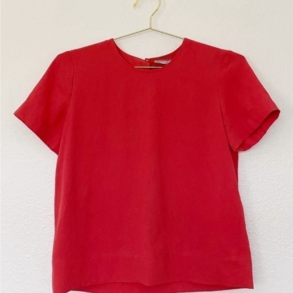 Anthropologie - EVERLANE Japanese Go Weave Swing Tee in Tulip SZ 0 314 - Picture 4 of 9